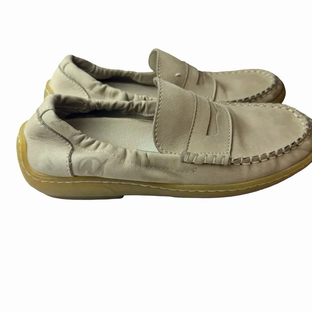 Naturino Loafers Tan Polo Moccasin Slip On Leather Little Kids Size 2.5 US 34 EU